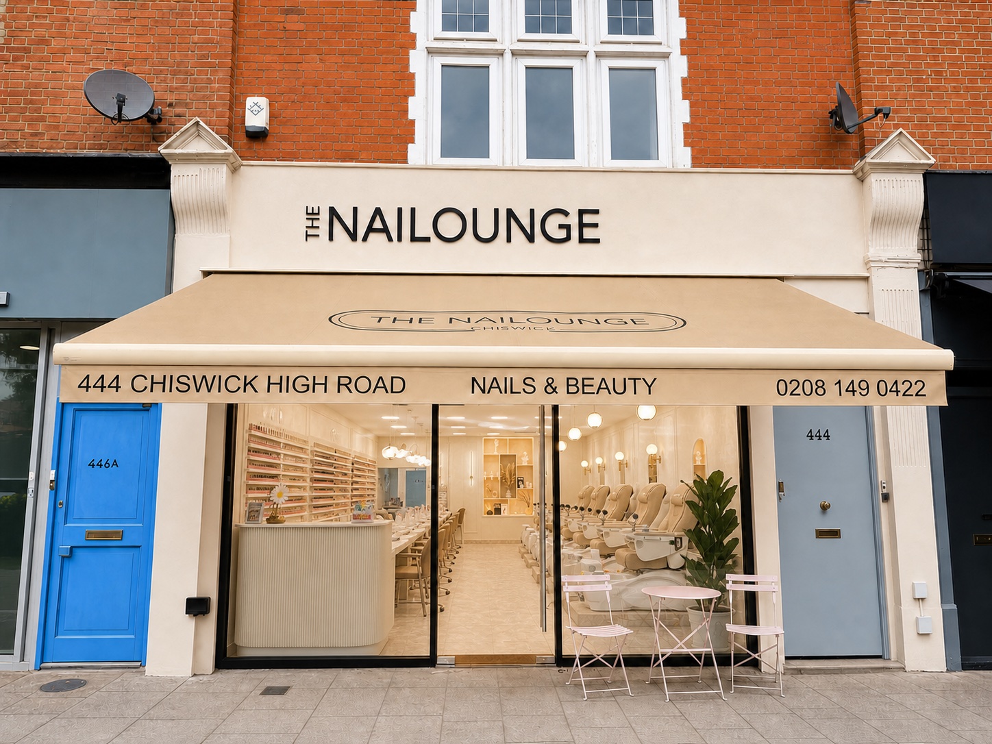 The Nailounge salon at 444 Chiswick High Road